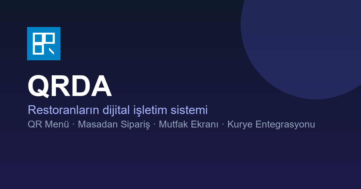 Resort Otel Havuz Başı Sipariş Sistemi: QRDA Rehberi
