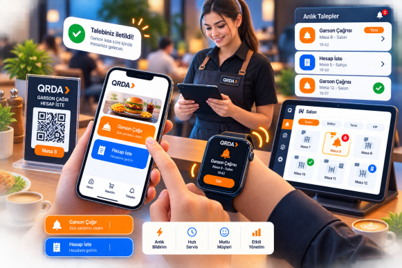Restoranlar İçin Dijital Garson Çağırma Sistemi