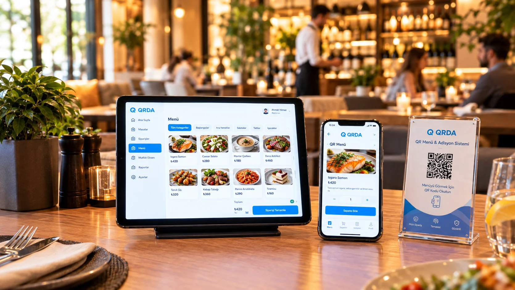 Restoran QR Menü & Adisyon Sistemi