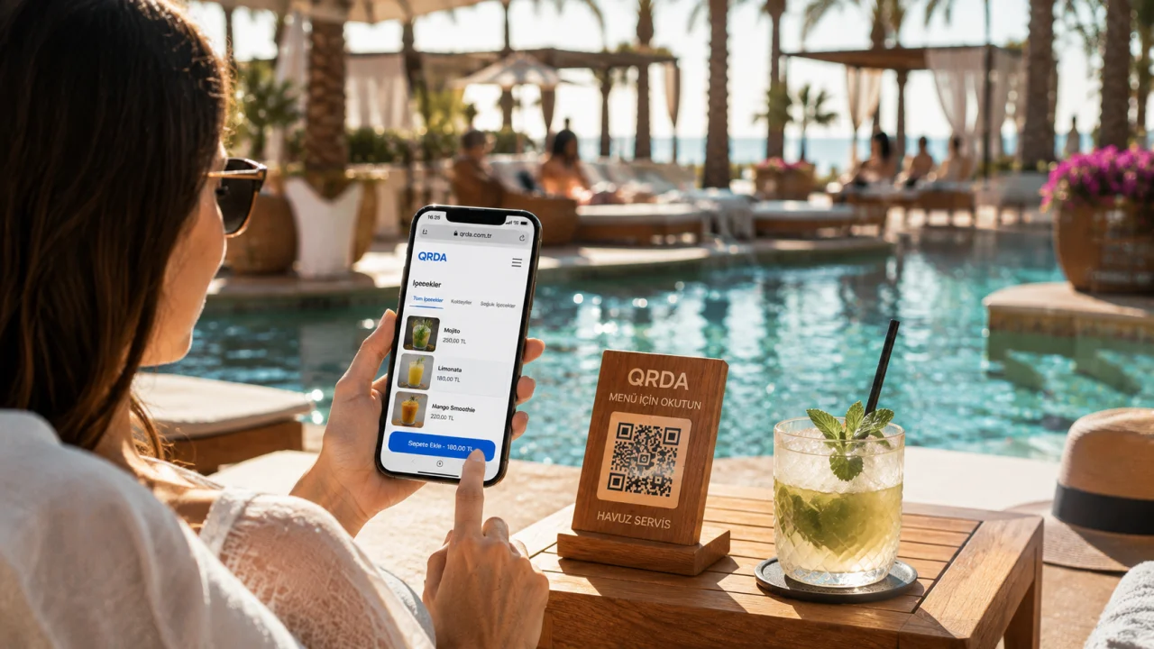 Otel, Şezlong ve VIP Alanlarda Çok Noktalı Servis Yönetimi